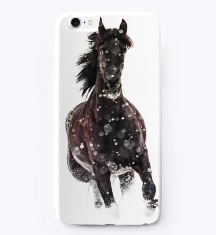 Friesian Horse iPhone Case